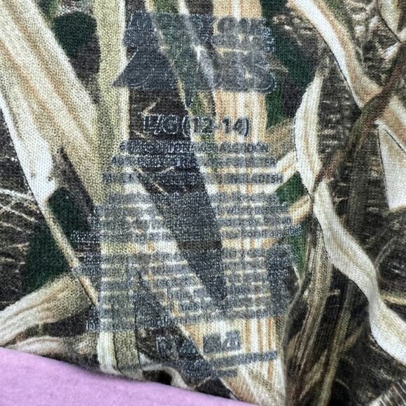 Mossy Oak Shadow Grass Blades LARGE Womens Green Hunting Tee Shirt T-Shirt - Picture 6 of 6